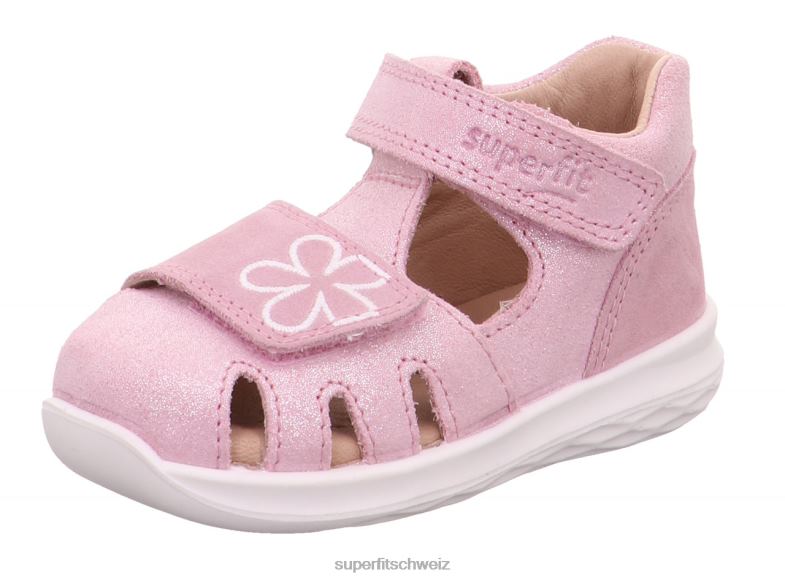 Babys Sandalen 44B2D224 Superfit Hummel - Sandale mit Klettverschluss Rosa