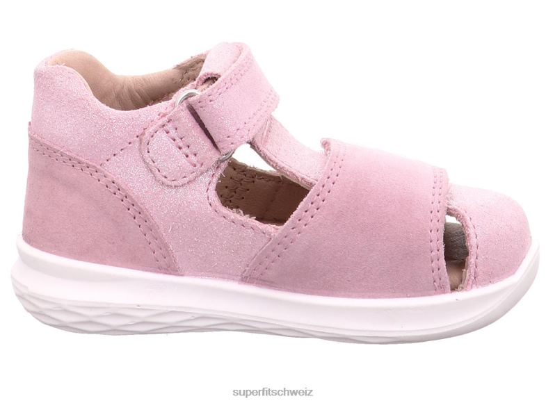 Babys Sandalen 44B2D224 Superfit Hummel - Sandale mit Klettverschluss Rosa