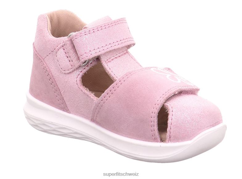 Babys Sandalen 44B2D224 Superfit Hummel - Sandale mit Klettverschluss Rosa