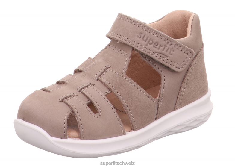 Babys Sandalen 44B2D225 Superfit Hummel - Sandale mit Klettverschluss Beige