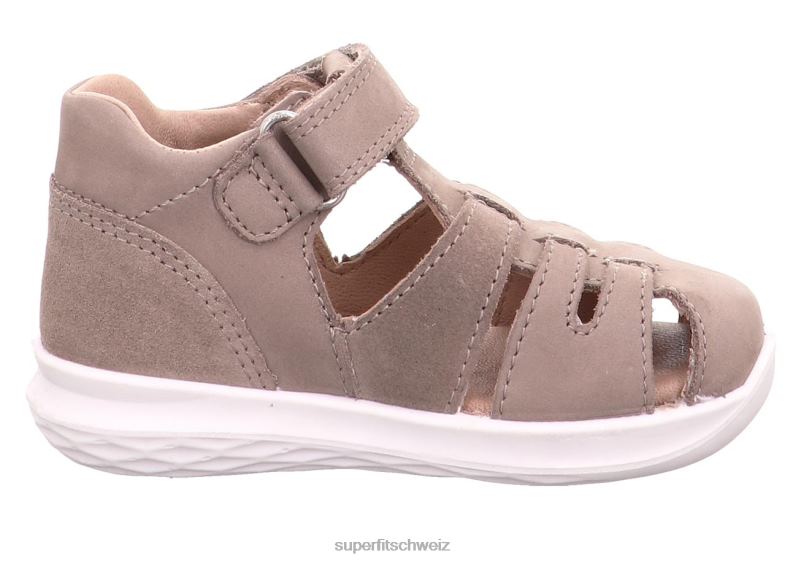 Babys Sandalen 44B2D225 Superfit Hummel - Sandale mit Klettverschluss Beige