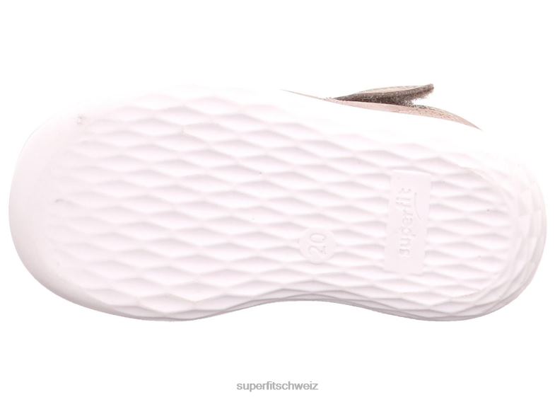 Babys Sandalen 44B2D225 Superfit Hummel - Sandale mit Klettverschluss Beige