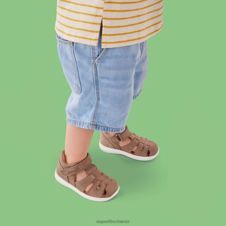 Babys Sandalen 44B2D225 Superfit Hummel - Sandale mit Klettverschluss Beige