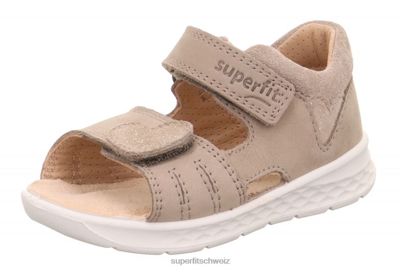 Babys Sandalen 44B2D226 Superfit lagoon - Sandale mit Klettverschluss Beige