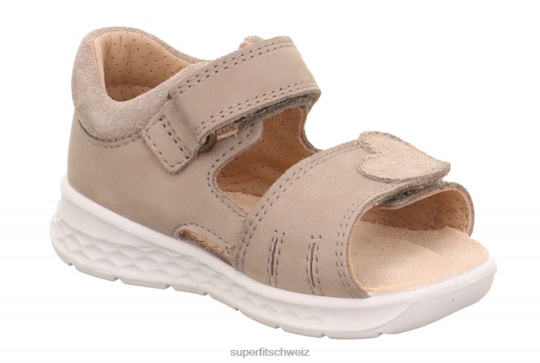Babys Sandalen 44B2D226 Superfit lagoon - Sandale mit Klettverschluss Beige