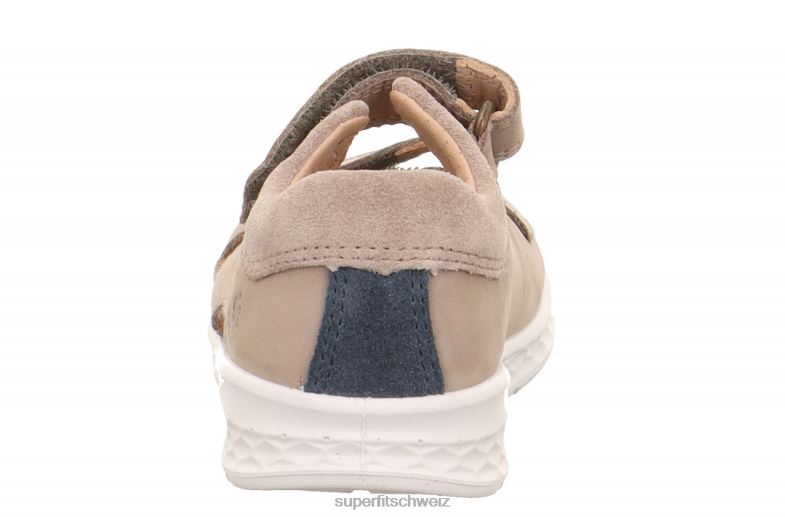 Babys Sandalen 44B2D230 Superfit lagoon - Sandale mit Klettverschluss beige/blau