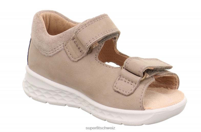 Babys Sandalen 44B2D230 Superfit lagoon - Sandale mit Klettverschluss beige/blau