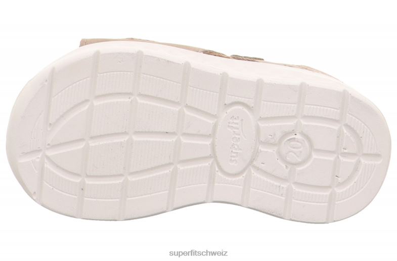 Babys Sandalen 44B2D230 Superfit lagoon - Sandale mit Klettverschluss beige/blau
