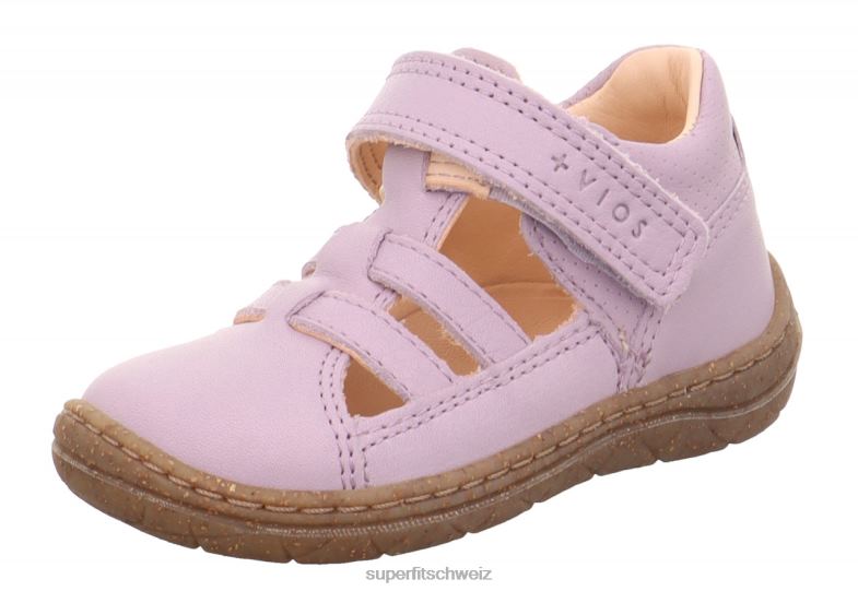 Babys Sandalen 44B2D231 Superfit supix - Sandale mit Klettverschluss lila