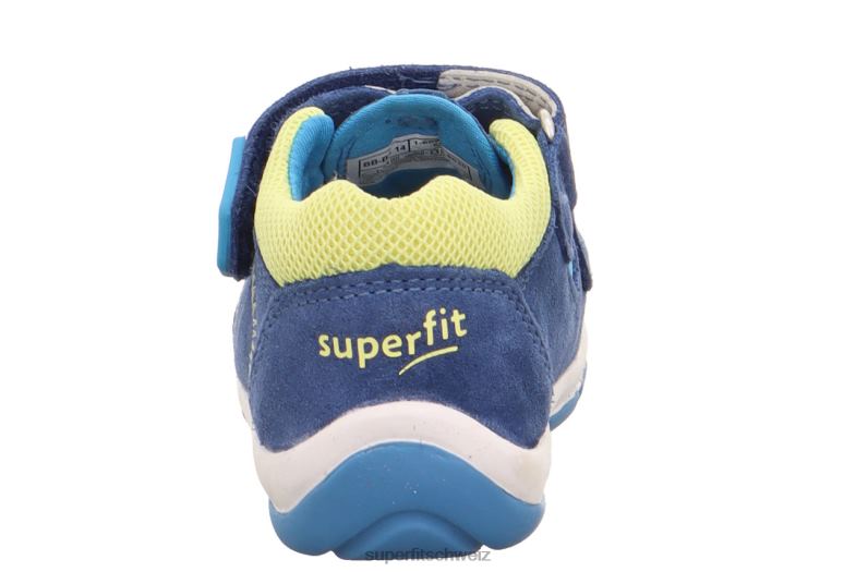 Babys Sandalen 44B2D234 Superfit Freddy – Sandale mit Klettverschluss Blau Gelb