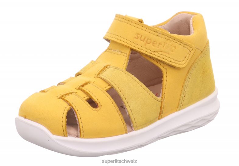 Babys Sandalen 44B2D235 Superfit Hummel - Sandale mit Klettverschluss Gelb