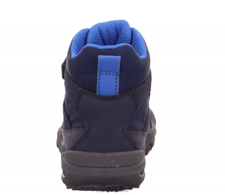 Babys Stiefel 44B2D438 Superfit Glacier - Stiefel mit Klettverschluss Blau