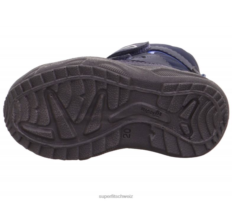 Babys Stiefel 44B2D438 Superfit Glacier - Stiefel mit Klettverschluss Blau
