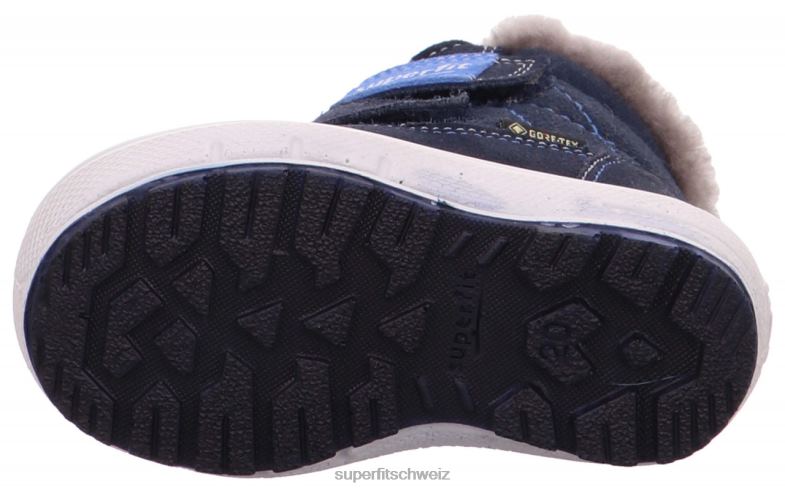 Babys Stiefel 44B2D439 Superfit groovy - Stiefel mit Klettverschluss Blau