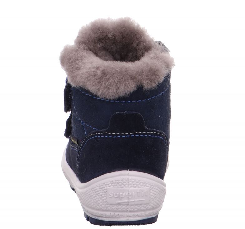 Babys Stiefel 44B2D439 Superfit groovy - Stiefel mit Klettverschluss Blau