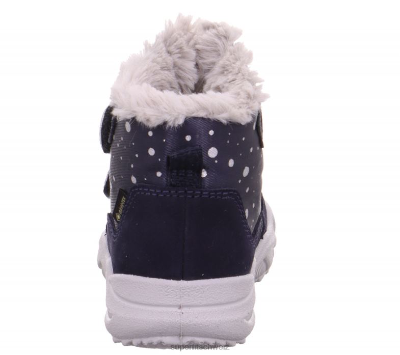 Babys Stiefel 44B2D441 Superfit Glacier - Stiefel mit Klettverschluss Blau