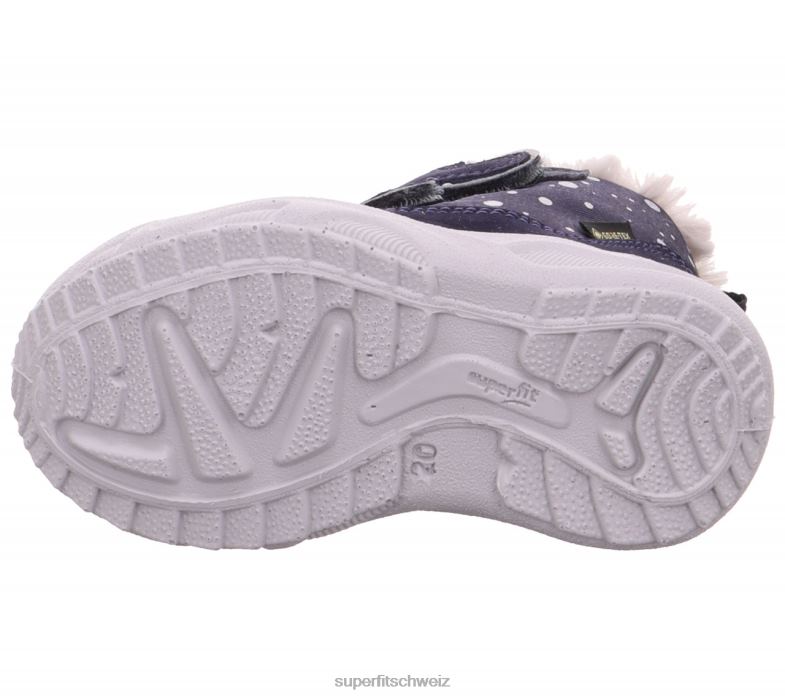 Babys Stiefel 44B2D441 Superfit Glacier - Stiefel mit Klettverschluss Blau