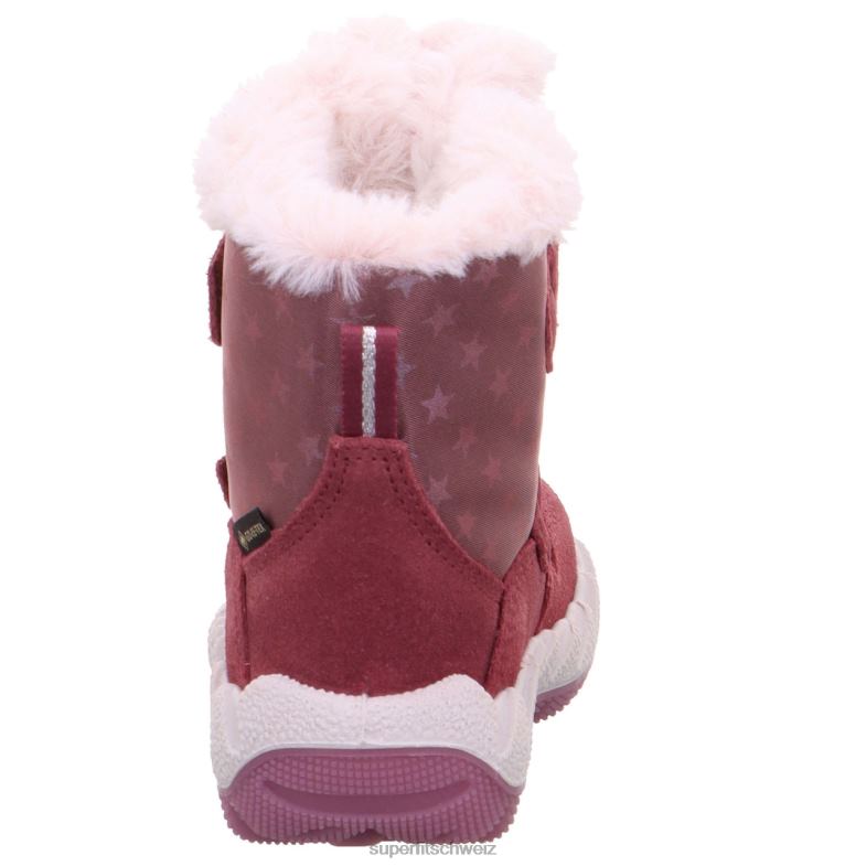 Babys Stiefel 44B2D446 Superfit Icebird - Stiefel mit Klettverschluss Rosa