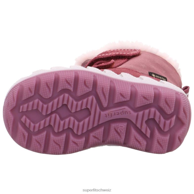 Babys Stiefel 44B2D446 Superfit Icebird - Stiefel mit Klettverschluss Rosa