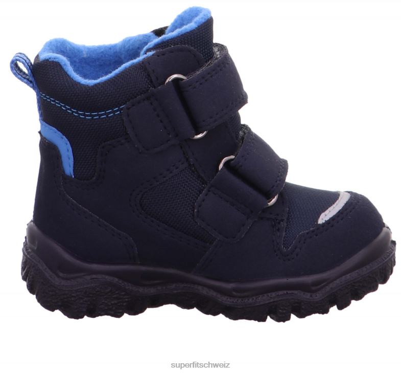 Babys Stiefel 44B2D457 Superfit husky1 - Stiefel mit Klettverschluss Blau