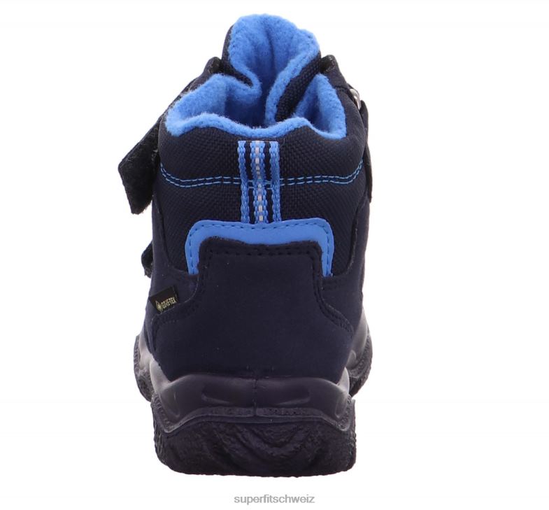 Babys Stiefel 44B2D457 Superfit husky1 - Stiefel mit Klettverschluss Blau