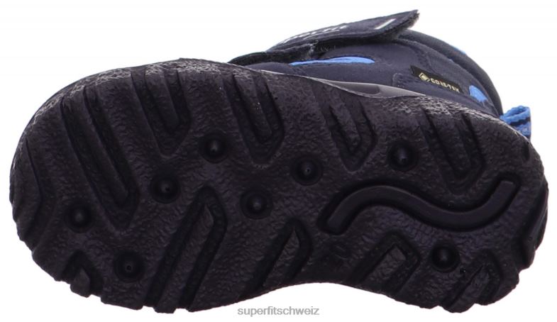 Babys Stiefel 44B2D457 Superfit husky1 - Stiefel mit Klettverschluss Blau