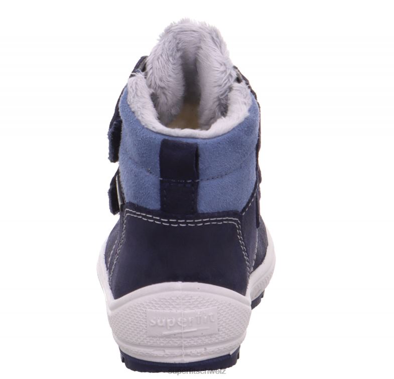 Babys Stiefel 44B2D462 Superfit groovy - Stiefel mit Klettverschluss Blau