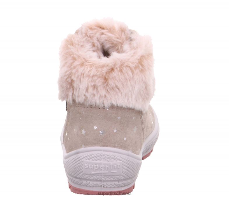 Babys Stiefel 44B2D465 Superfit groovy - Stiefel mit Schnürung Beige