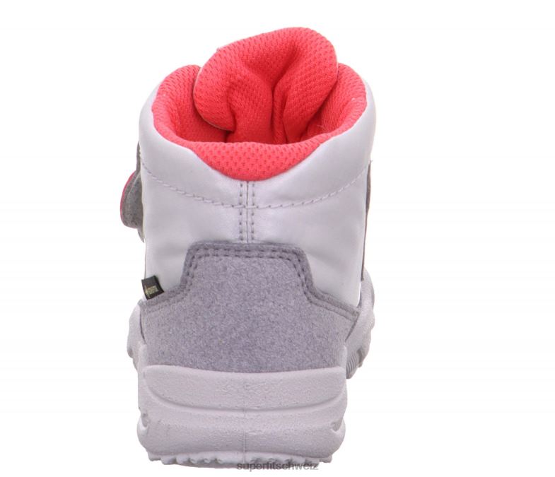 Babys Stiefel 44B2D467 Superfit Glacier - Stiefel mit Klettverschluss hellgrau/rosa