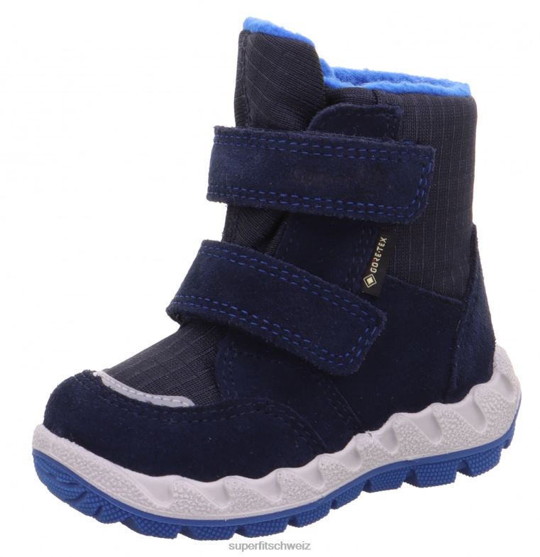 Babys Stiefel 44B2D474 Superfit Icebird - Stiefel mit Klettverschluss Blau