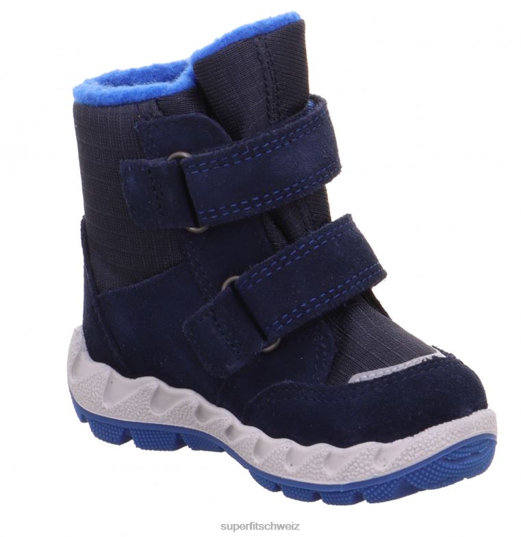 Babys Stiefel 44B2D474 Superfit Icebird - Stiefel mit Klettverschluss Blau