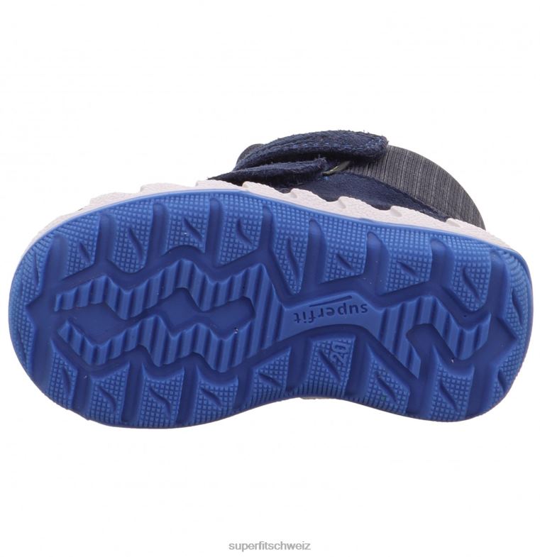 Babys Stiefel 44B2D474 Superfit Icebird - Stiefel mit Klettverschluss Blau