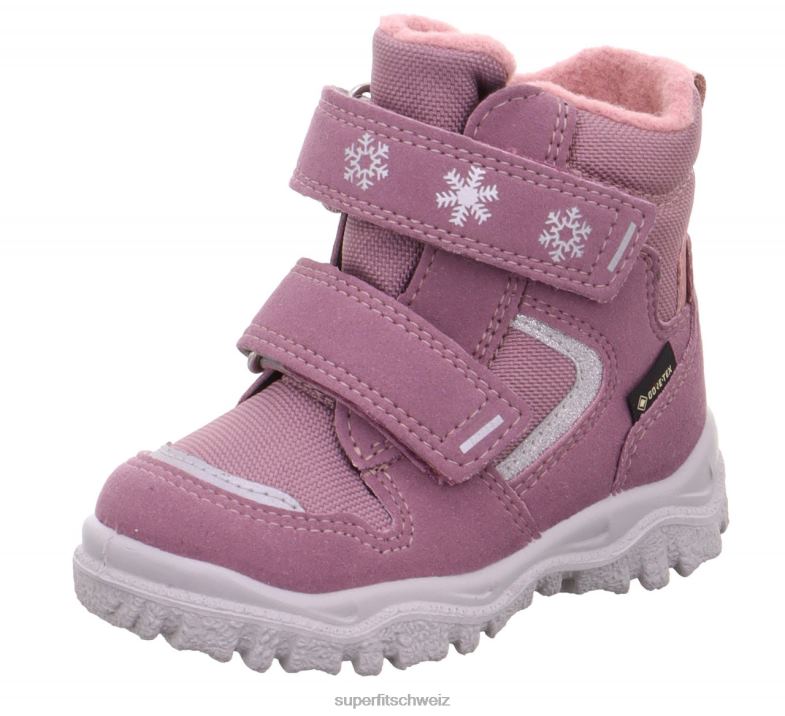 Babys Stiefel 44B2D475 Superfit husky1 - Stiefel mit Klettverschluss Purpur Rosa