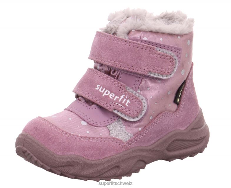 Babys Stiefel 44B2D478 Superfit Glacier - Stiefel mit Klettverschluss lila