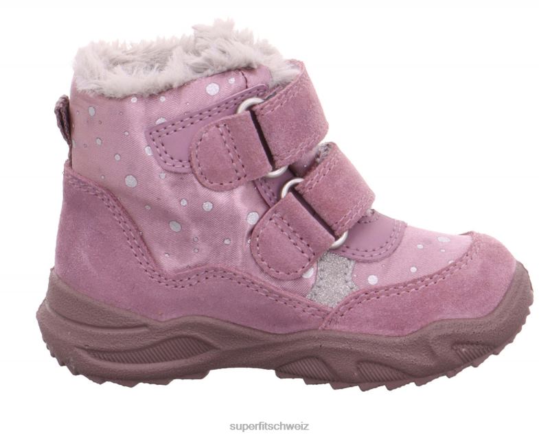 Babys Stiefel 44B2D478 Superfit Glacier - Stiefel mit Klettverschluss lila