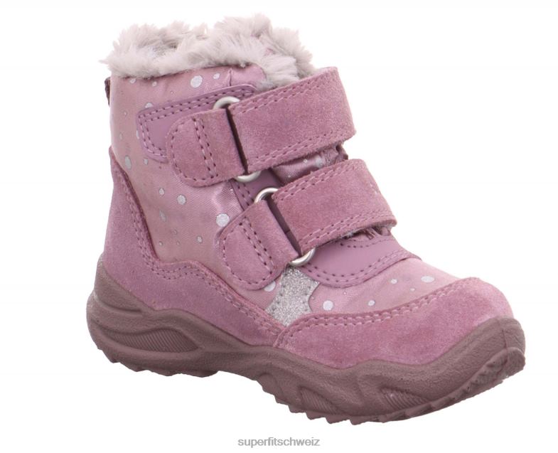 Babys Stiefel 44B2D478 Superfit Glacier - Stiefel mit Klettverschluss lila