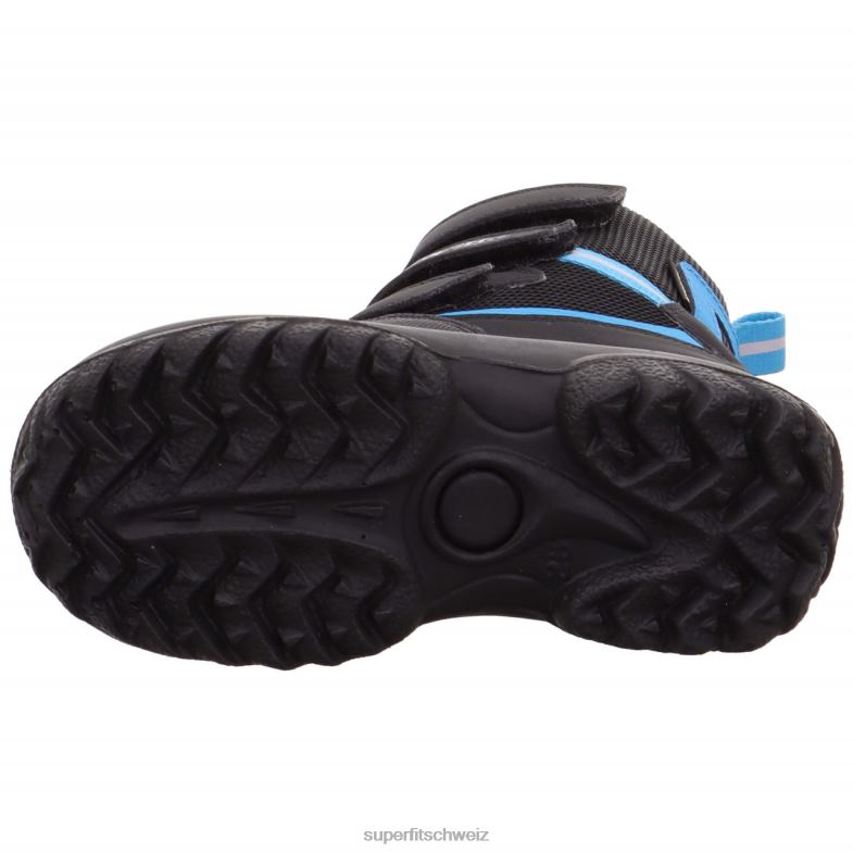 Babys Stiefel 44B2D481 Superfit Pistenraupe - Stiefel mit Klettverschluss Schwarz Blau