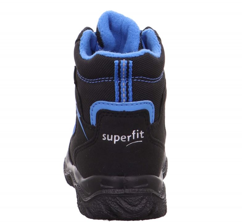 Babys Stiefel 44B2D482 Superfit husky1 - Stiefel mit Schnürung Schwarz Blau