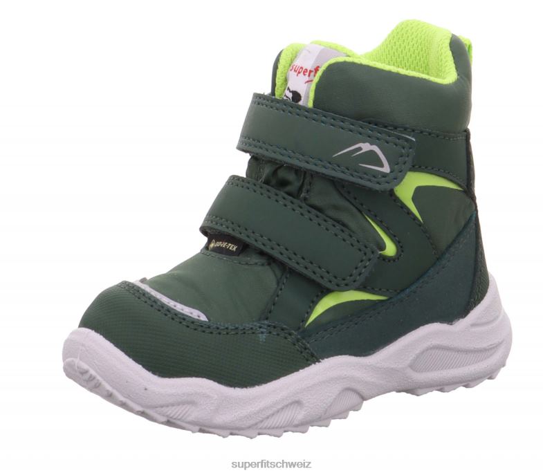 Babys Stiefel 44B2D483 Superfit Glacier - Stiefel mit Klettverschluss grün/hellgrün