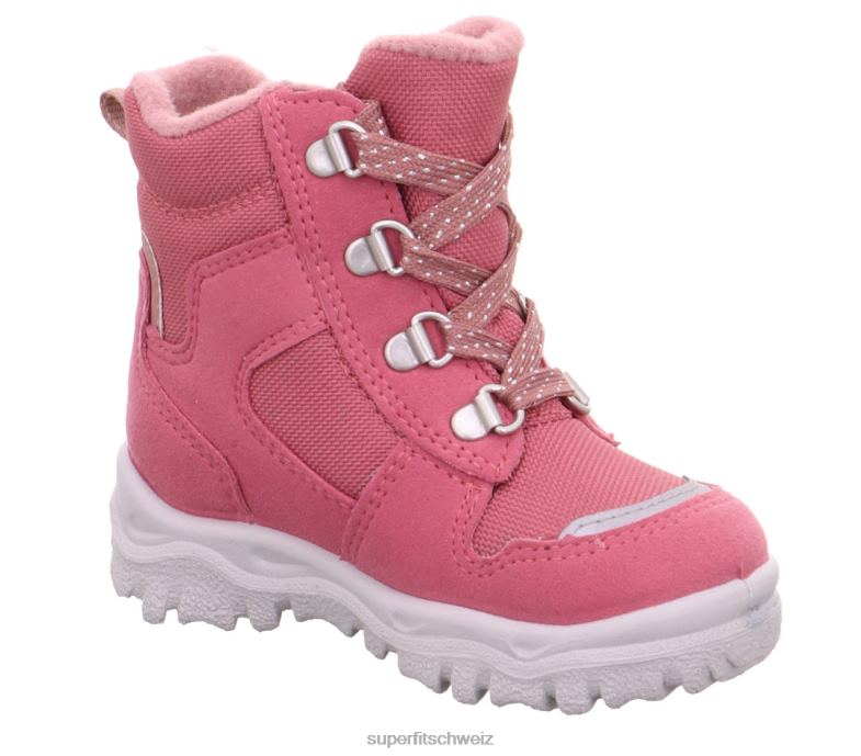 Babys Stiefel 44B2D487 Superfit husky1 - Stiefel mit Schnürung Rosa
