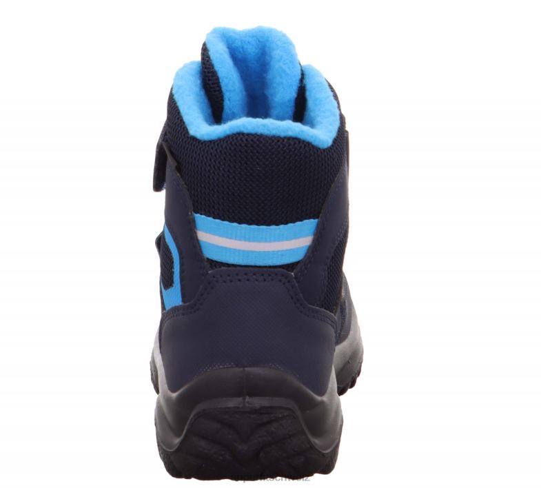 Babys Stiefel 44B2D488 Superfit Pistenraupe - Stiefel mit Klettverschluss Blau