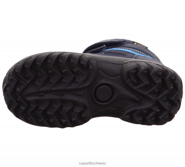 Babys Stiefel 44B2D488 Superfit Pistenraupe - Stiefel mit Klettverschluss Blau