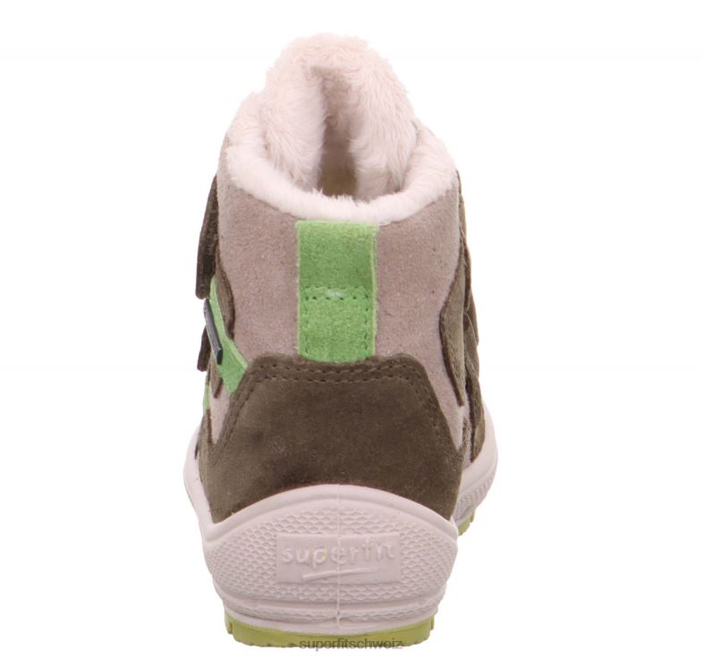 Babys Stiefel 44B2D490 Superfit groovy - Stiefel mit Klettverschluss Grün
