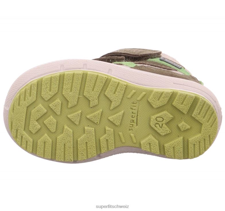 Babys Stiefel 44B2D490 Superfit groovy - Stiefel mit Klettverschluss Grün