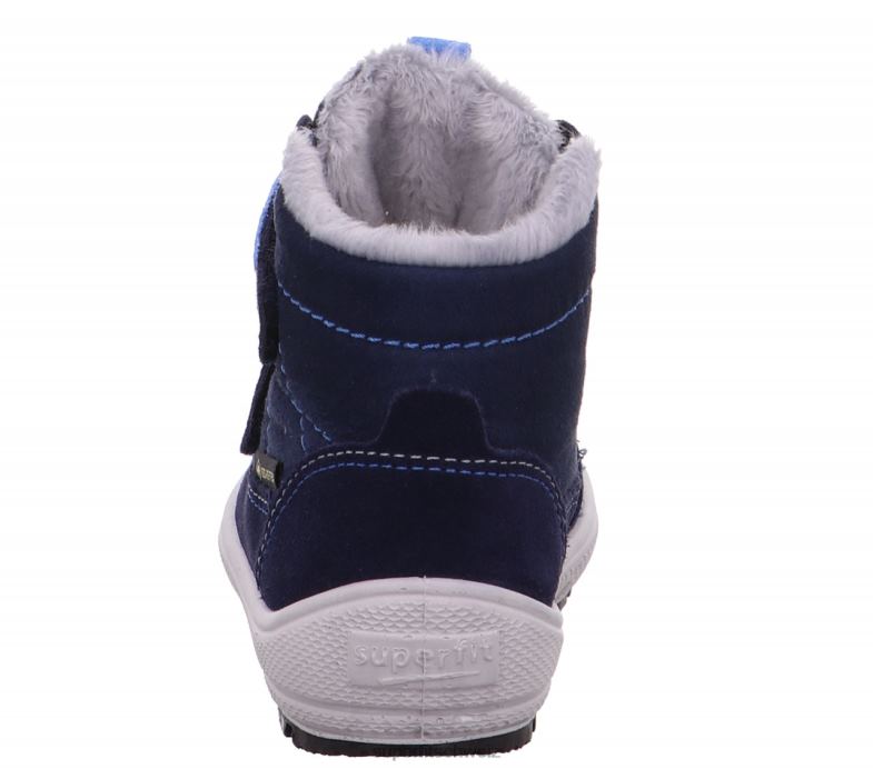Babys Stiefel 44B2D491 Superfit groovy - Stiefel mit Klettverschluss Blau