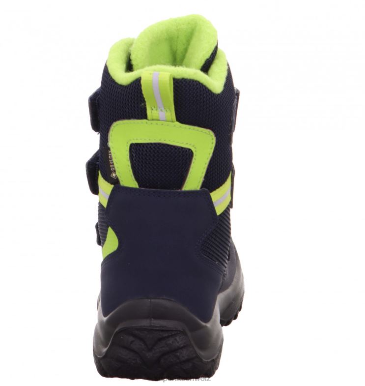 Babys Stiefel 44B2D495 Superfit Pistenraupe - Stiefel mit Klettverschluss Blau Grün
