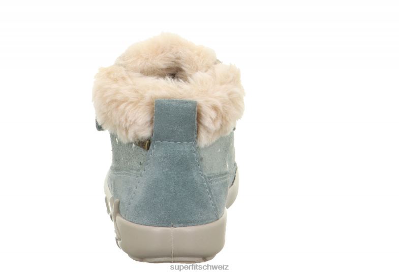 Babys Stiefel 44B2D508 Superfit Starlight - Stiefel mit Klettverschluss hellgrün