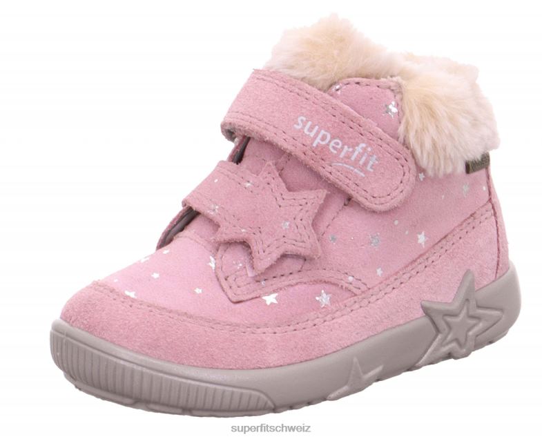 Babys Stiefel 44B2D510 Superfit Starlight - Stiefel mit Klettverschluss Rosa