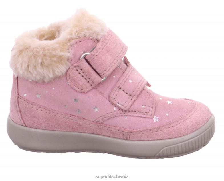 Babys Stiefel 44B2D510 Superfit Starlight - Stiefel mit Klettverschluss Rosa