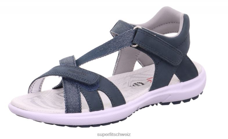 Kinder und Jugendliche Sommerschuhe 44B2D869 Superfit Regenbogen - Sandale mit Klettverschluss Blau